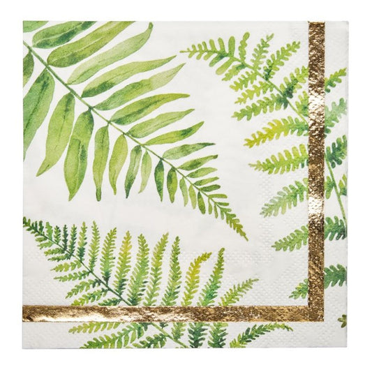 Cocktail Napkin Fern & Foliage