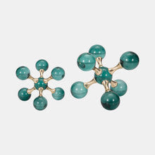 Glass, Jack Bookends, Green