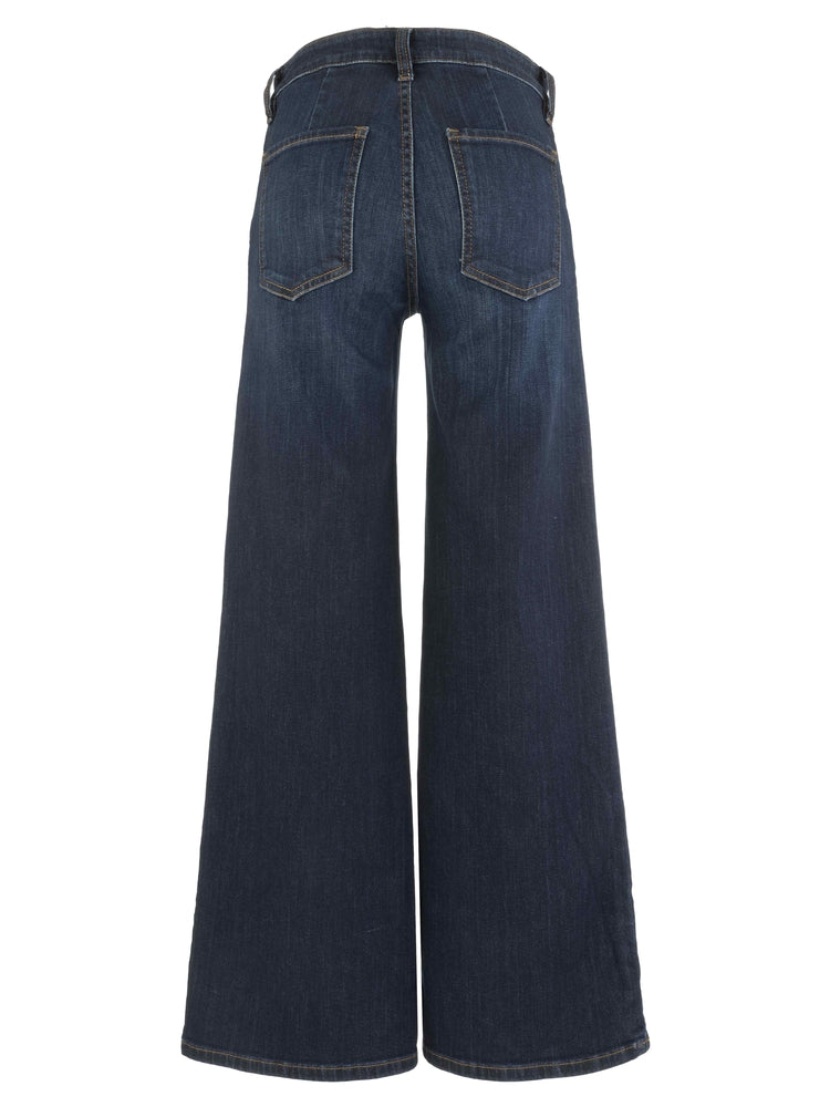 Maya High Rise Fab AB Wide Leg jeans