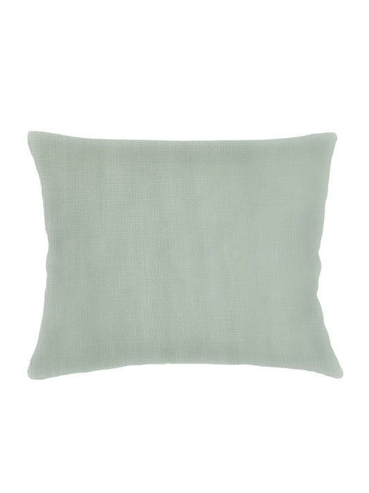 So Soft Linen Sage Green Dutch Euro Pillow 28x36-Down Alternative Fringe