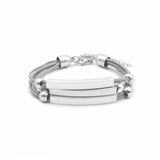 Silver Slate Bracelet (Metallic)