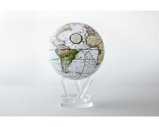 Vintage Earth Globe Map