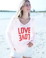 LOVE V Cotton sweater