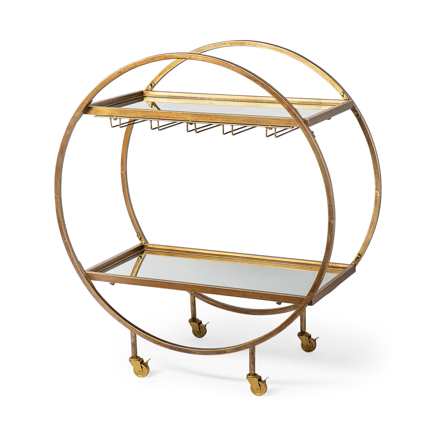 Carola Gold Bar Cart