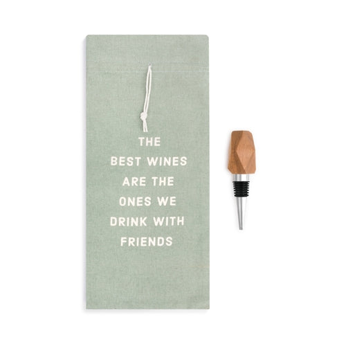 Friends Wine Bag & Stopper