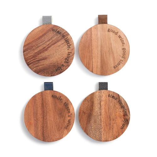 Wine and Beer Wooden Coasters