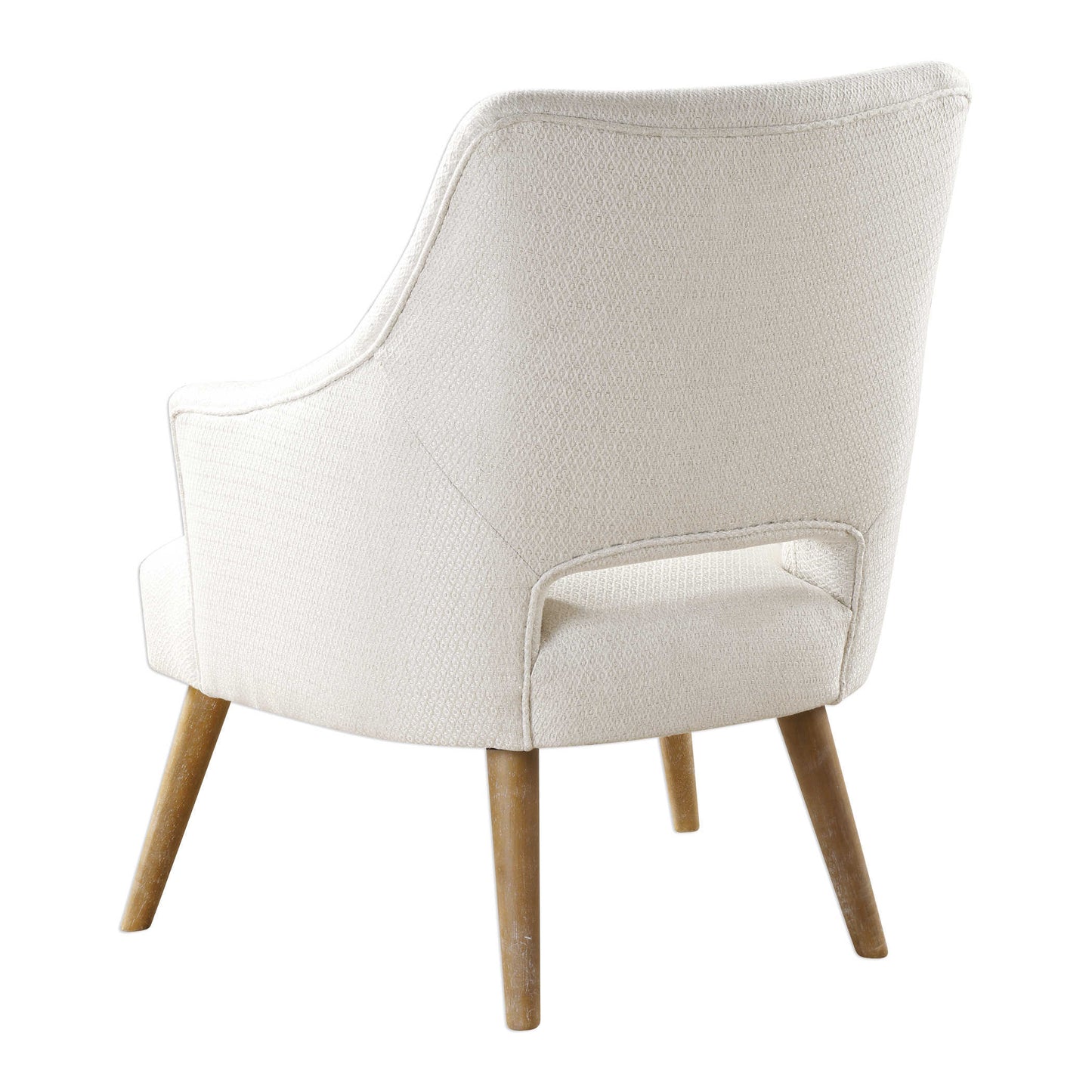 Chenille Dowel Leg Chair