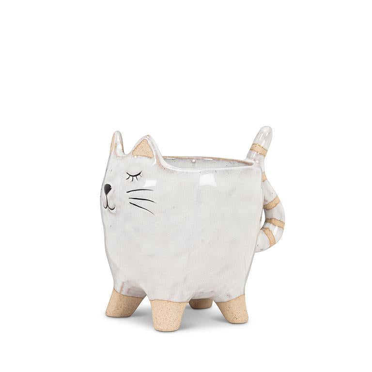 Small Cat withTail Planter