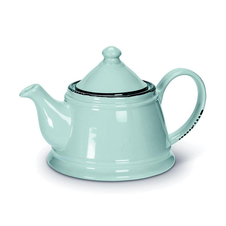 Enamel Look Teapot