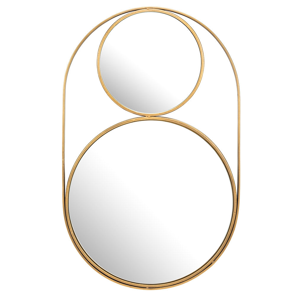 Double Circle Gold Mirror