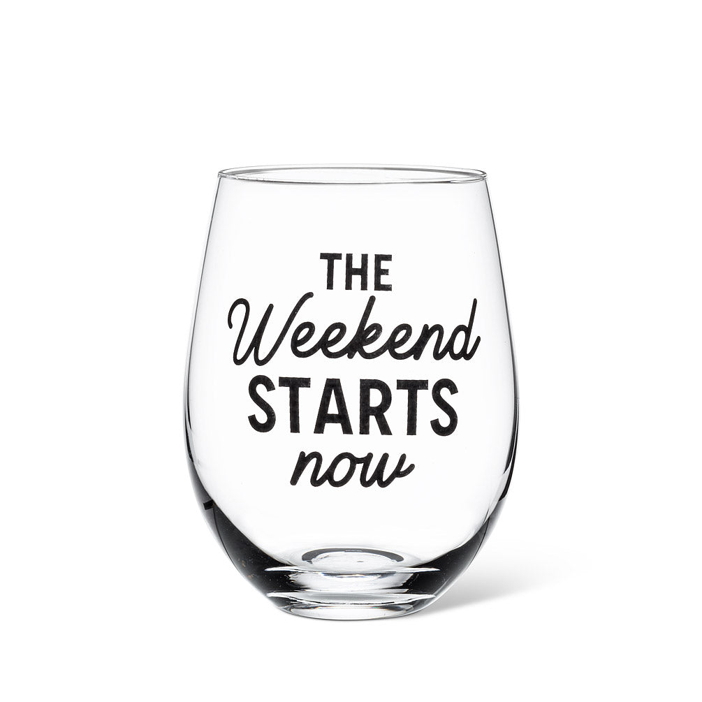 Weekend Wine Glass