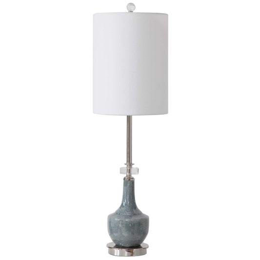 Teal Buffet Table Lamp