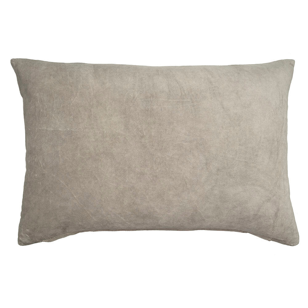 Dark Grey Velvet Pillow