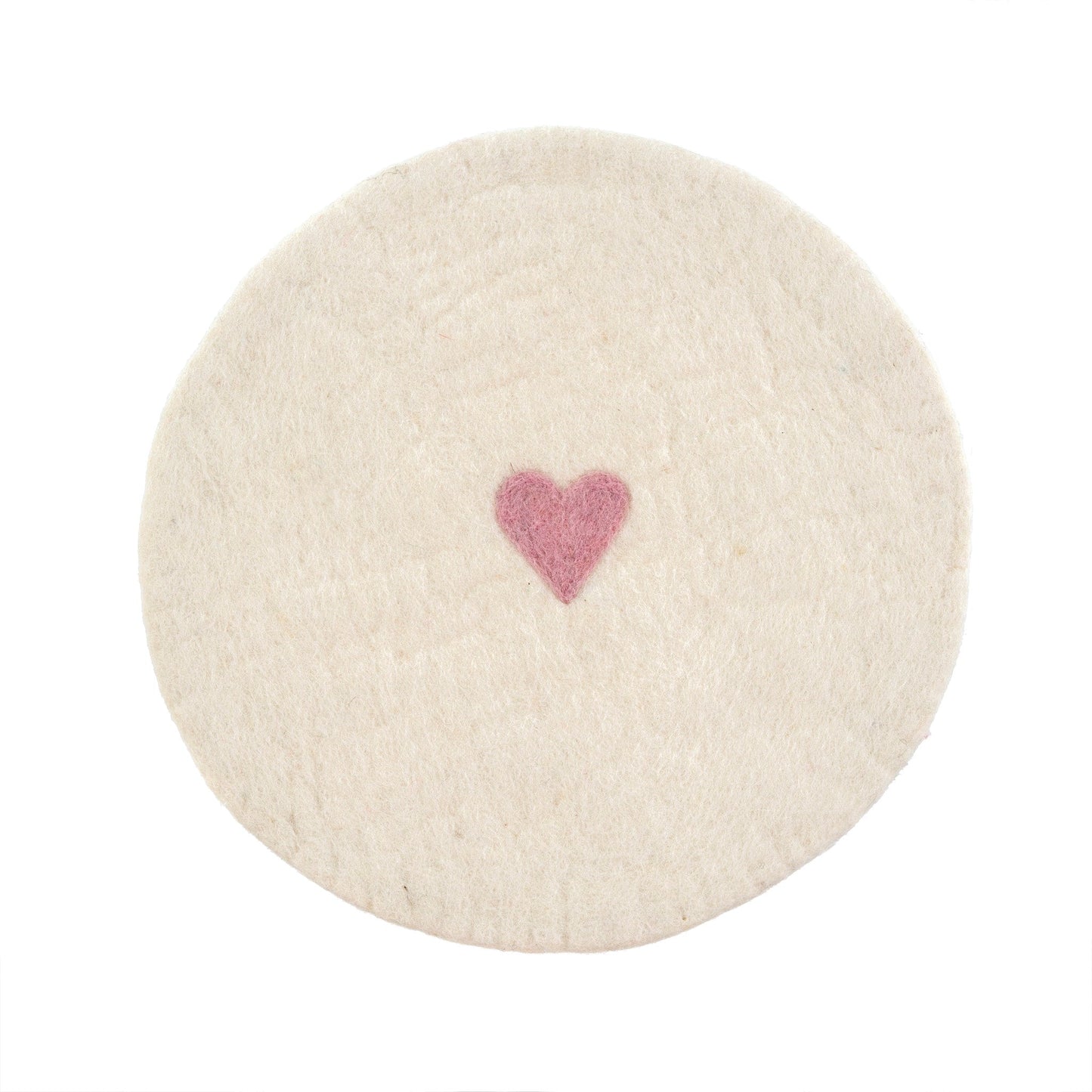 Felt Heart Round Placemat