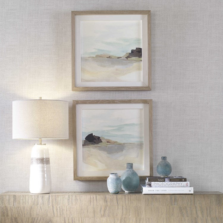 Glacial Coast Framed Print