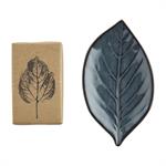 LEAF SOAP DISH WITH SOAP