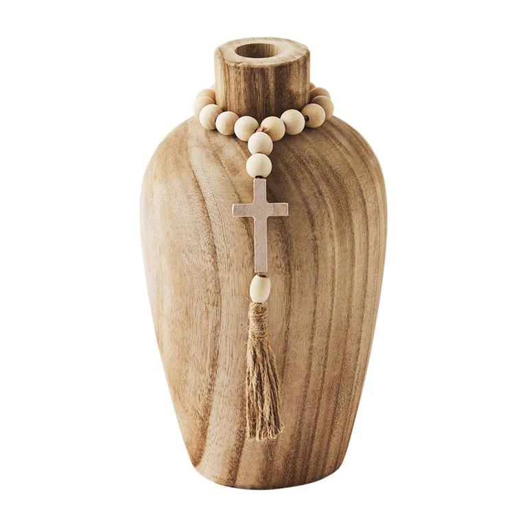 Cross Beaded Vase