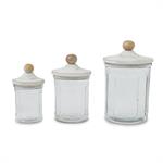 GLASS CANISTER 3 Sizes