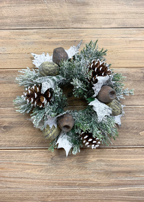 Walnut Cone Nut Candle Ring