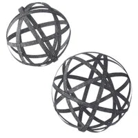 Galvanized Orb/ Pair