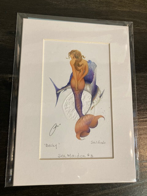 Sea Maiden Sailfish Art Work