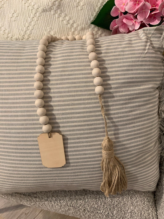 Tag Bead with Tassel