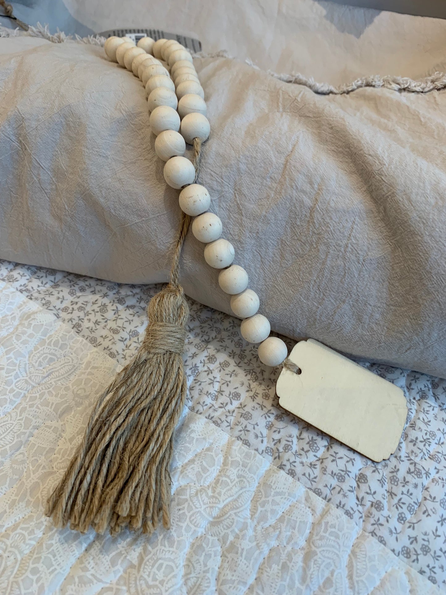 Tag Bead with Tassel