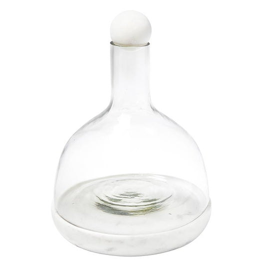 Marble & Glass Wine Carafe