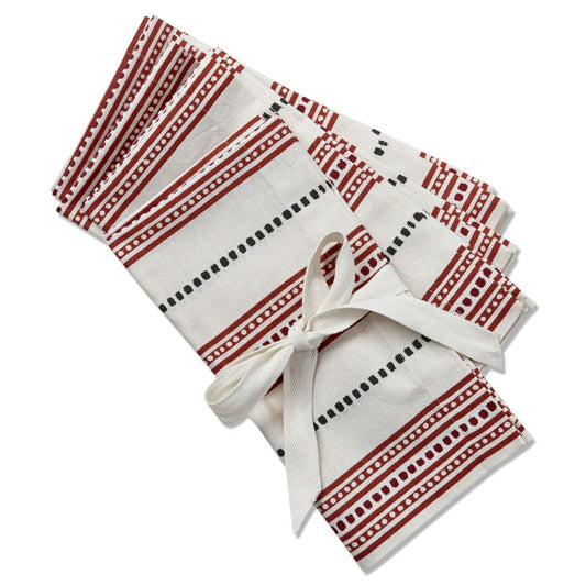 Earthy set of cotton napkins/4