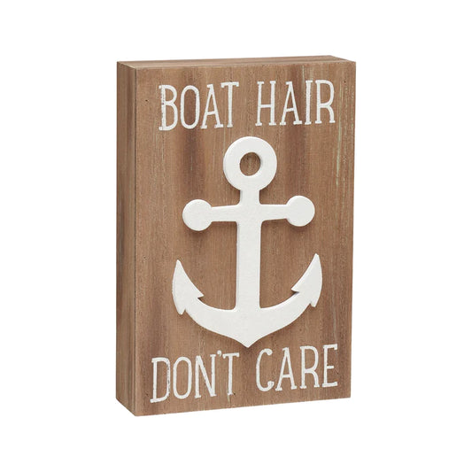 Boat Hair Don't Care Sign