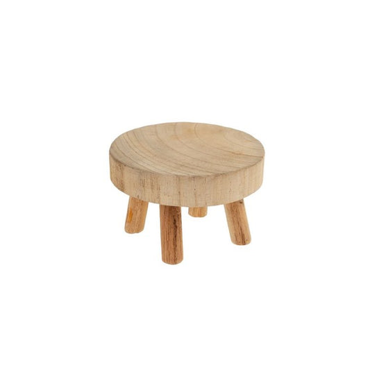 Round Wood Pedestal