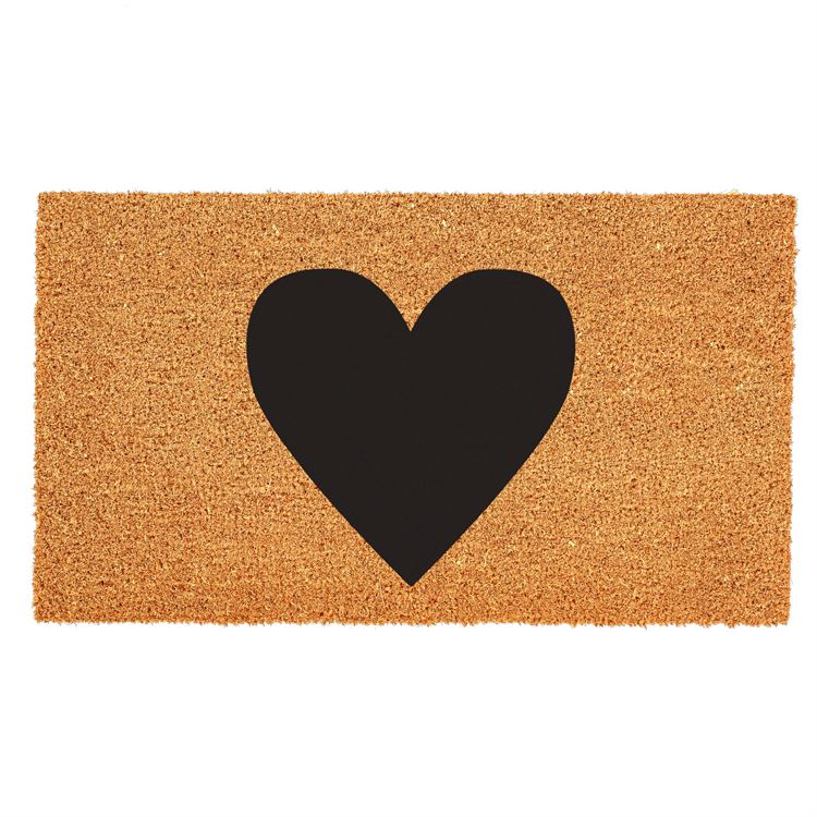 Coir Rugs , Walking on sunshine, Black heart , White heart