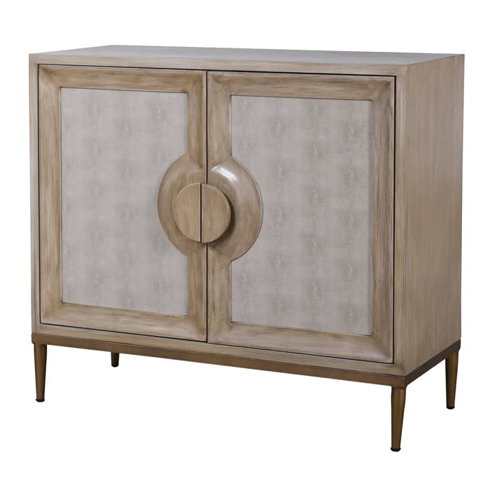 Gold Two Door Cabinet