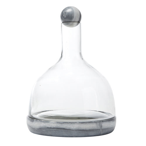 Marble & Glass Wine Carafe