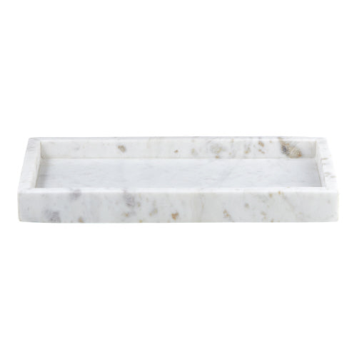 Rectangle Marble Trays- White