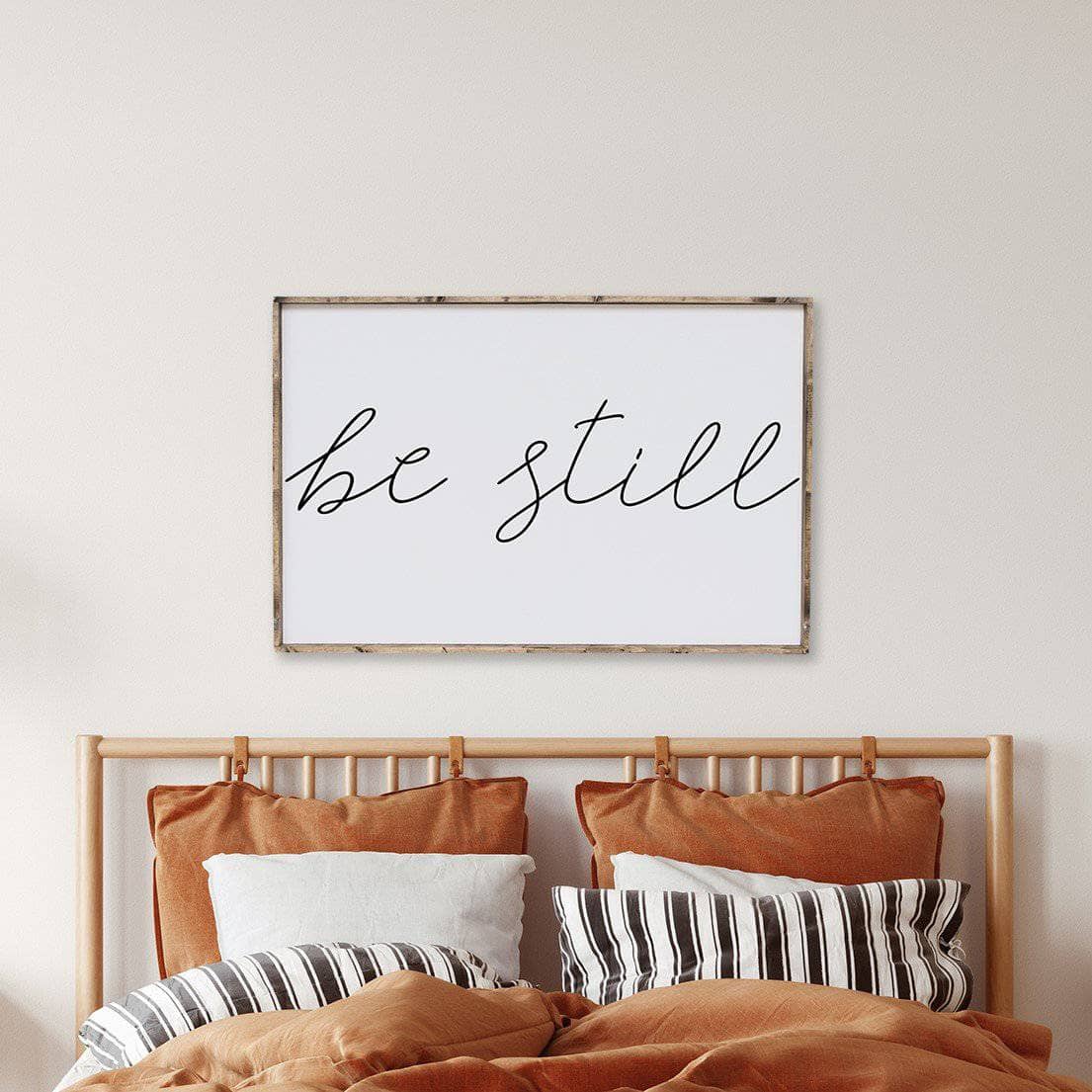 Be Still, Wood Sign